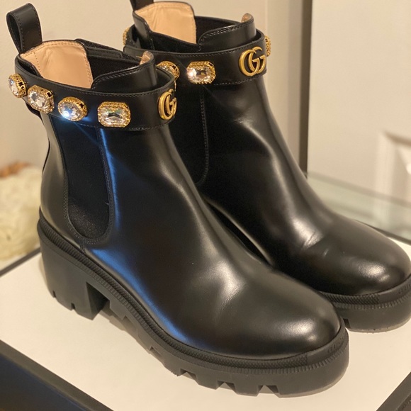 Gucci Leather Ankle Boot with Belt size 39 - Picture 9 of 10